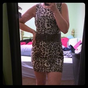 Cheetah print dress